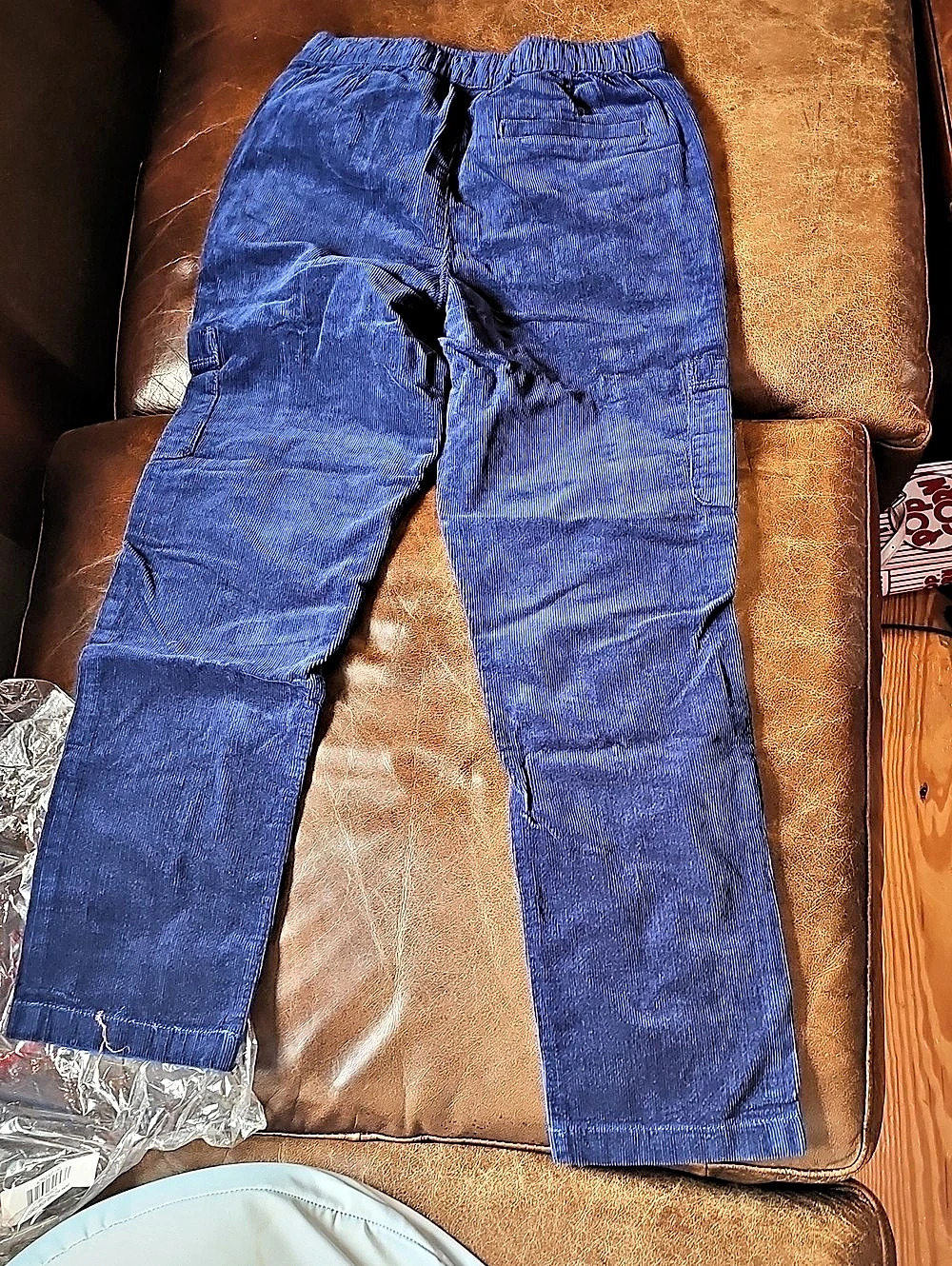 Hanna Andersson Corduroy Ripstop Pant Color Block Blue Boys 12